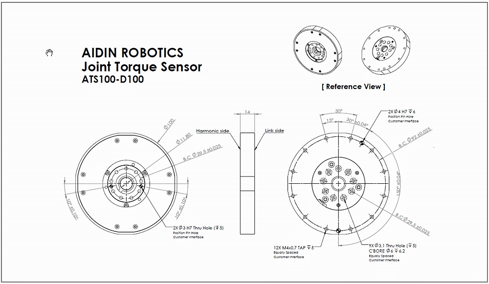 ATS100-D100关节转矩传感器绘图