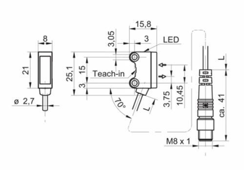 O200.SP.T-GW1J.72NV 光栅的尺寸图