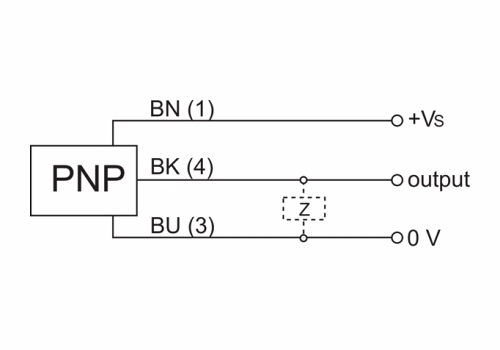 IFRM 04P15B1/L 电感式接近开关的接线图