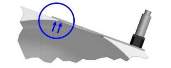 端口插头、端口变径管和球面的正面处于同一水平面，从而确保了近乎理想的反射面