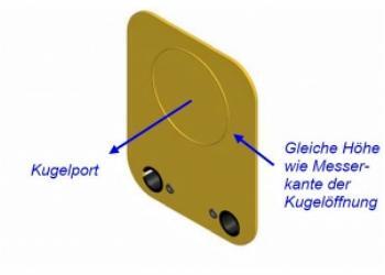端口插头和端口变径管的正面与球面处于同一水平面 端口插头和端口变径管的正面与球面处于同一水平面