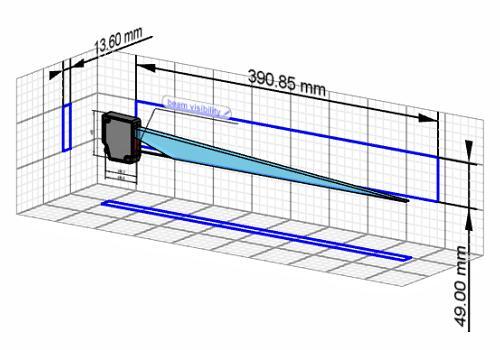 OM30-L0350.HV.YUN 测距传感器 3D模型图 OM30-L0350.HV.YUN 测距传感器 3D模型图