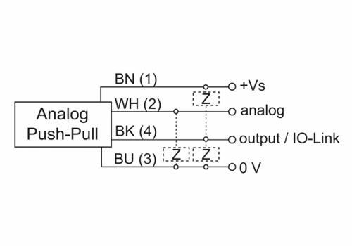 OM20-P0120.HH.YUN 测距传感器的接线图 OM20-P0120.HH.YUN 测距传感器的接线图