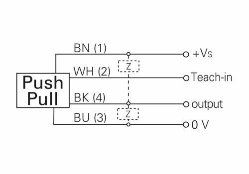 O300.RP-GW1B.72N 传感器的接线图 O300.RP-GW1B.72N 传感器的接线图