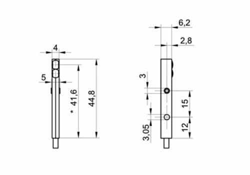FHDK 04G6101 传感器的的尺寸图 FHDK 04G6101 传感器的的尺寸图