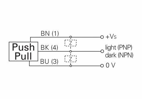 FHDK 04G6101 传感器的接线图 FHDK 04G6101 传感器的接线图
