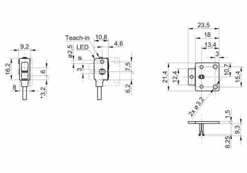 FHDK 07N6901 传感器的尺寸图 FHDK 07N6901 传感器的尺寸图